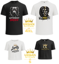 Pain Made Me white graphic tee with lion and man split design