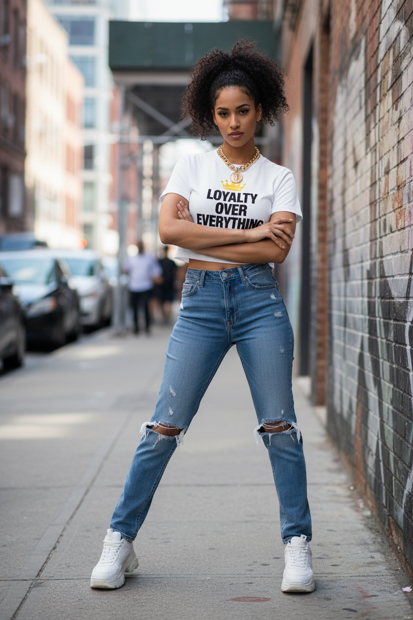 Loyalty Over Everything On Model